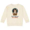 Kater fragen nie, ob sie dürfen. — Kinder-Sweatshirt – Produktfoto