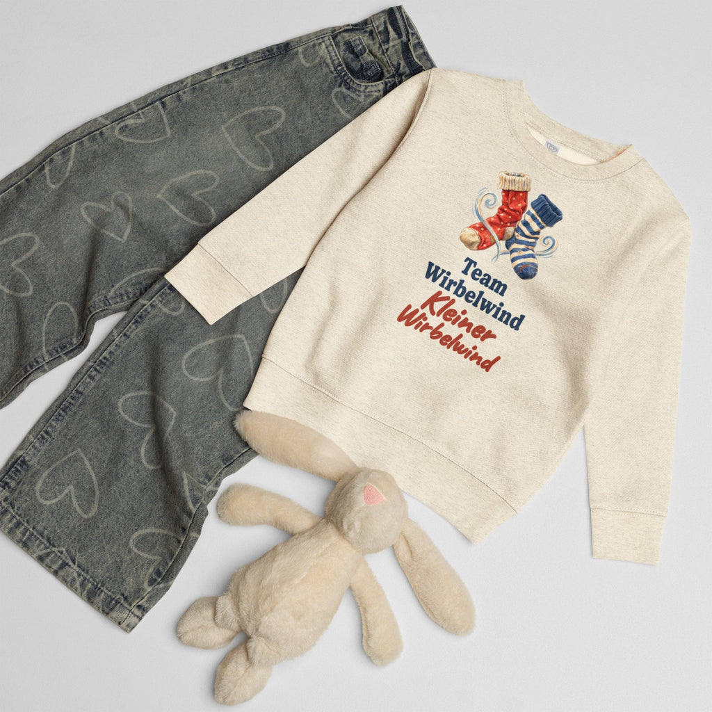 Team Wirbelwind: Kleiner Wirbelwind — Kinder-Sweatshirt – Produktfoto