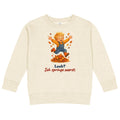 Laub? Ich springe zuerst. — Kinder-Sweatshirt – Produktfoto