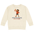 Ich bin nicht schmutzig. Ich war draußen. — Kinder-Sweatshirt – Produktfoto