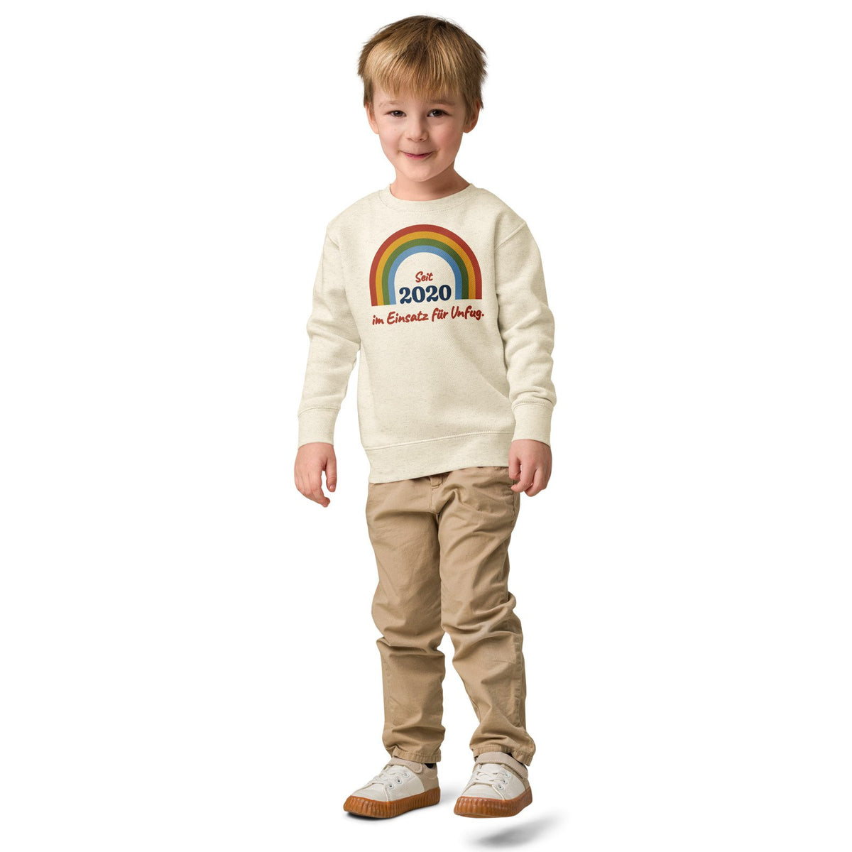 Seit 2020 im Einsatz für Unfug. — Kinder-Sweatshirt – Produktfoto