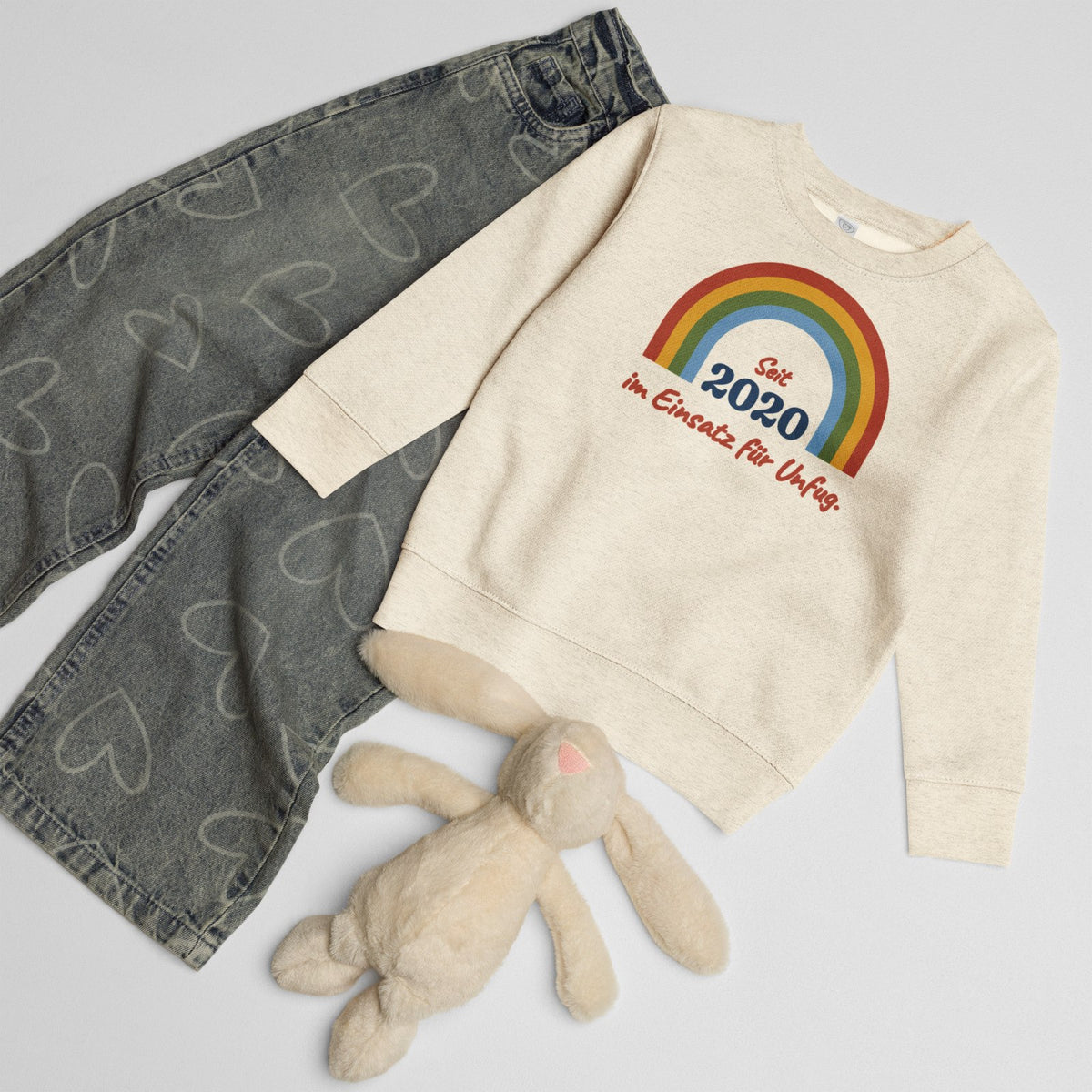 Seit 2020 im Einsatz für Unfug. — Kinder-Sweatshirt – Produktfoto