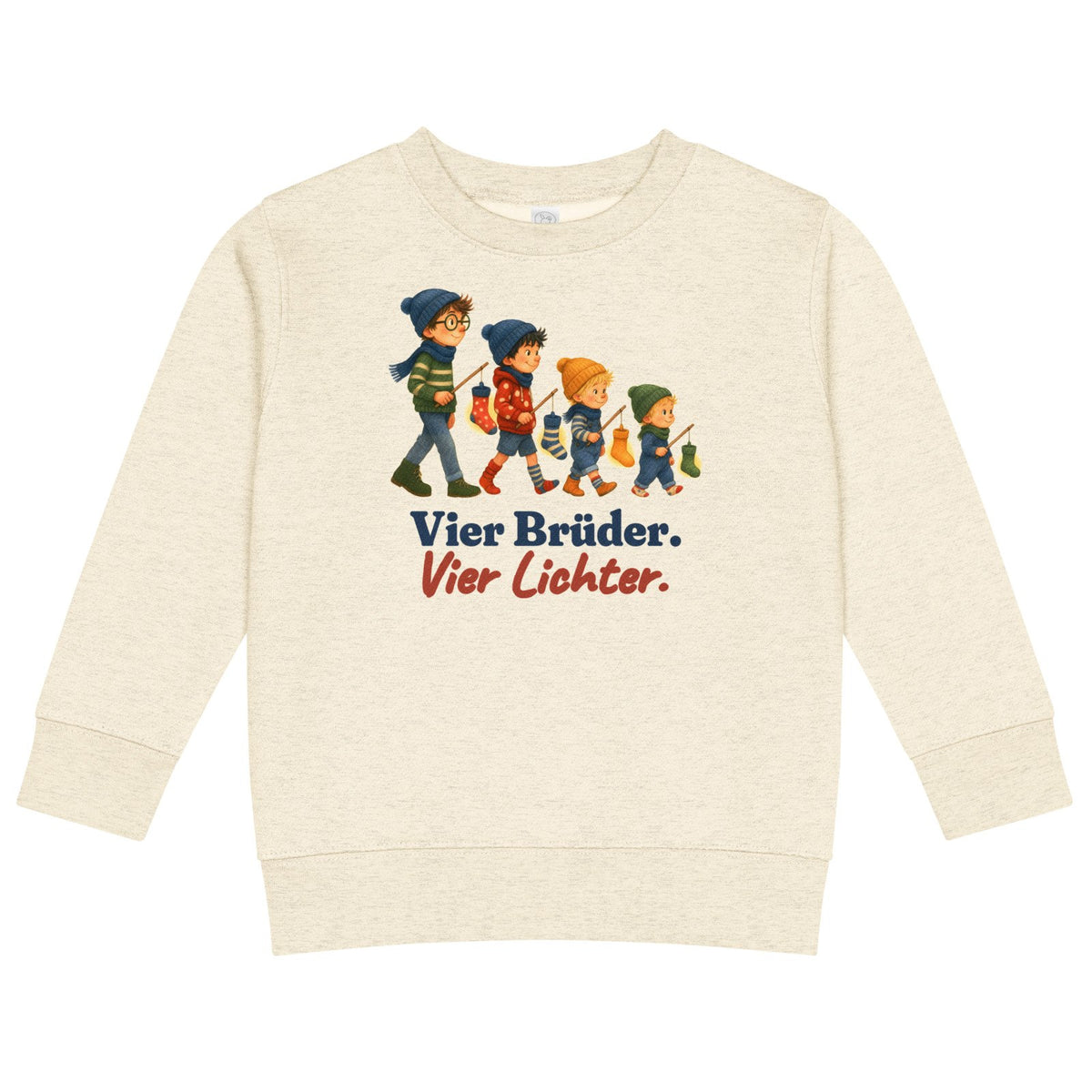 Vier Brüder. Vier Lichter. — Kinder-Sweatshirt – Produktfoto