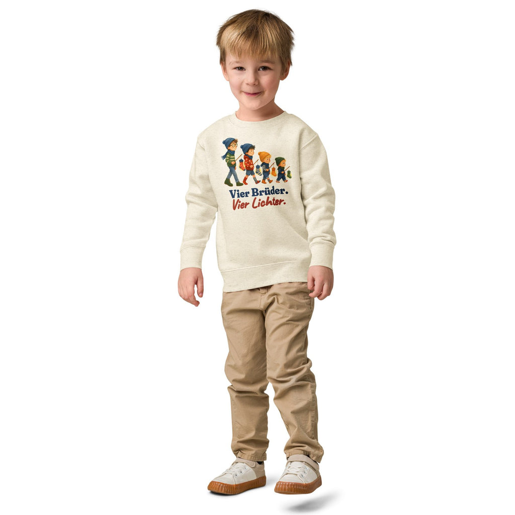 Vier Brüder. Vier Lichter. — Kinder-Sweatshirt – Produktfoto