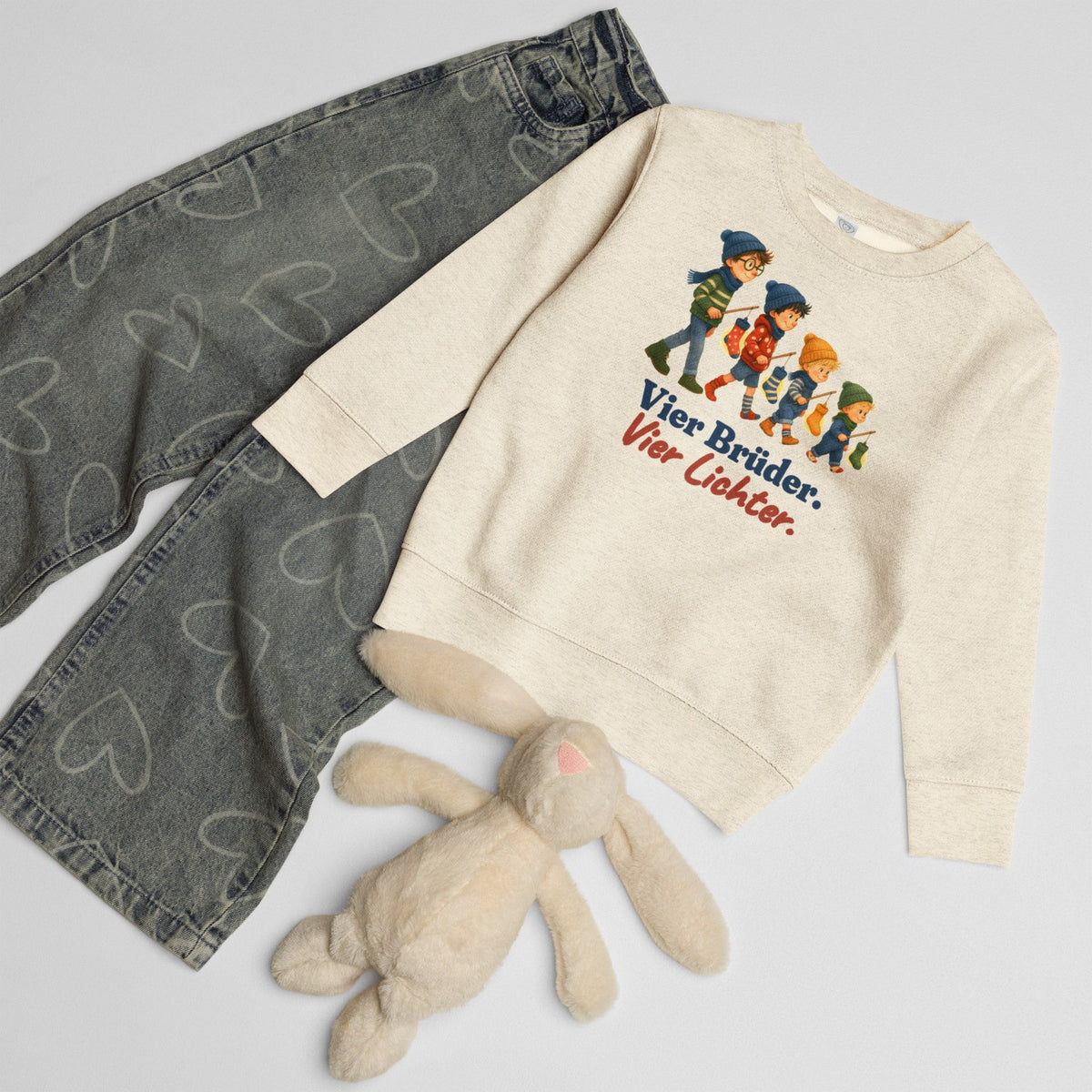 Vier Brüder. Vier Lichter. — Kinder-Sweatshirt – Produktfoto