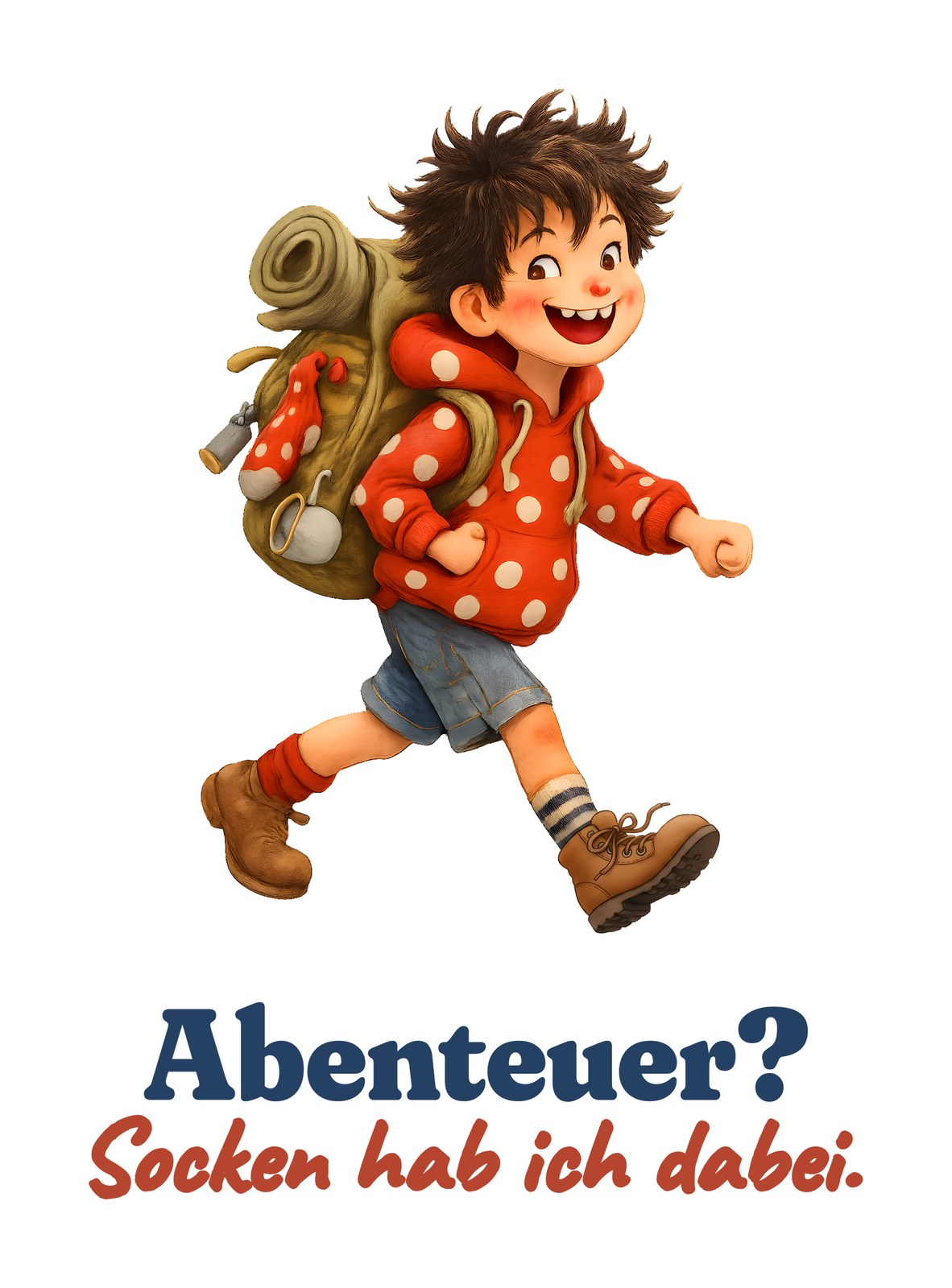 Abenteuer? Socken hab ich dabei. — Kleinkind-Shirt – Motiv