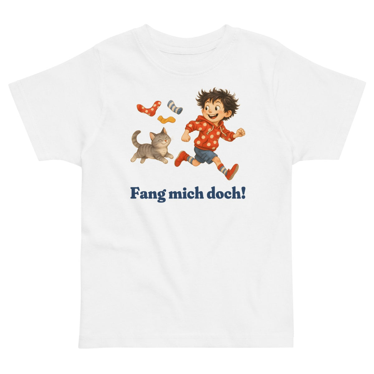 Fang mich doch! — Kleinkind-Shirt – Produktfoto