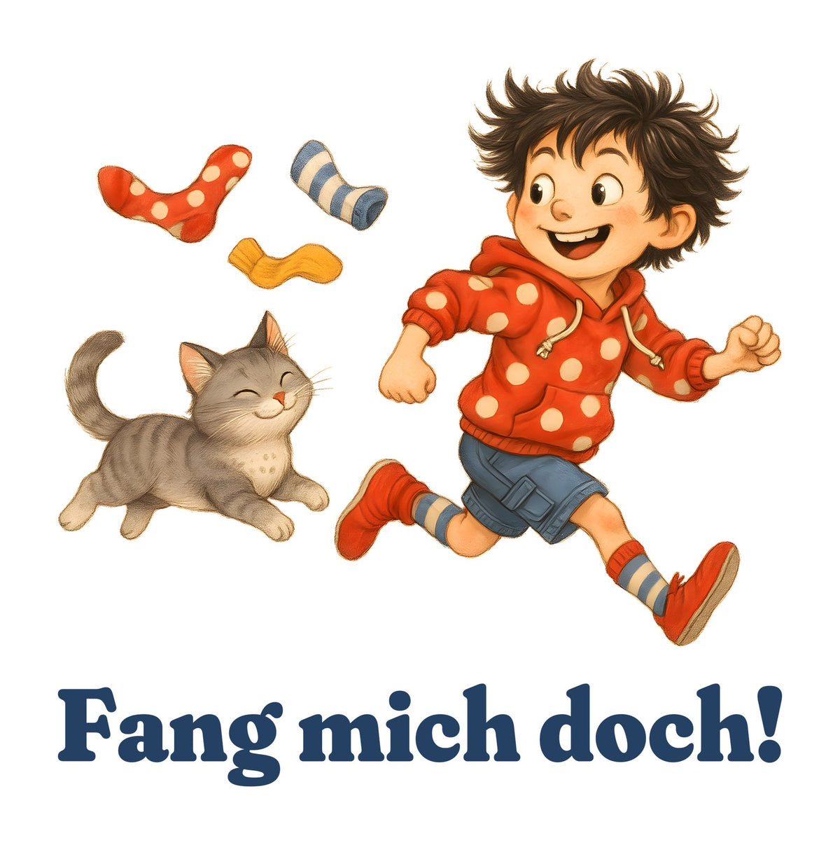 Fang mich doch! — Kleinkind-Shirt – Motiv