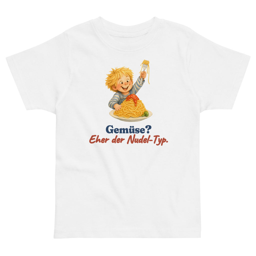 Gemüse? Eher der Nudel-Typ. — Kleinkind-Shirt – Produktfoto
