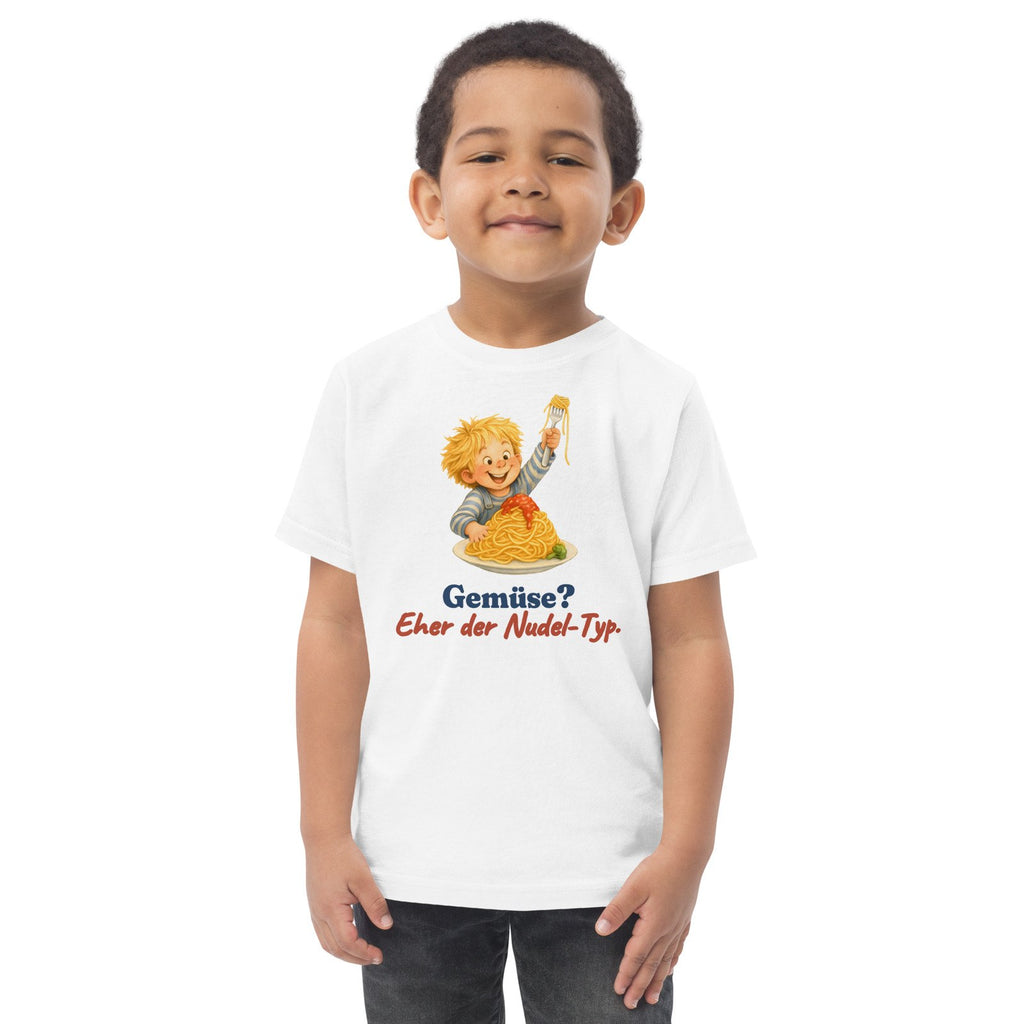 Gemüse? Eher der Nudel-Typ. — Kleinkind-Shirt – Produktfoto