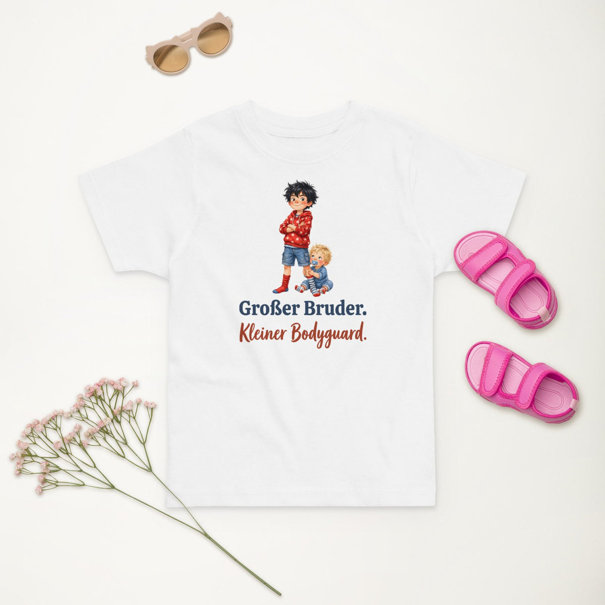 Großer Bruder. Kleiner Bodyguard. — Kleinkind-Shirt – Produktfoto