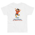 Heute: Pfützen. Der Bildschirm hat frei. — Kleinkind-Shirt – Produktfoto