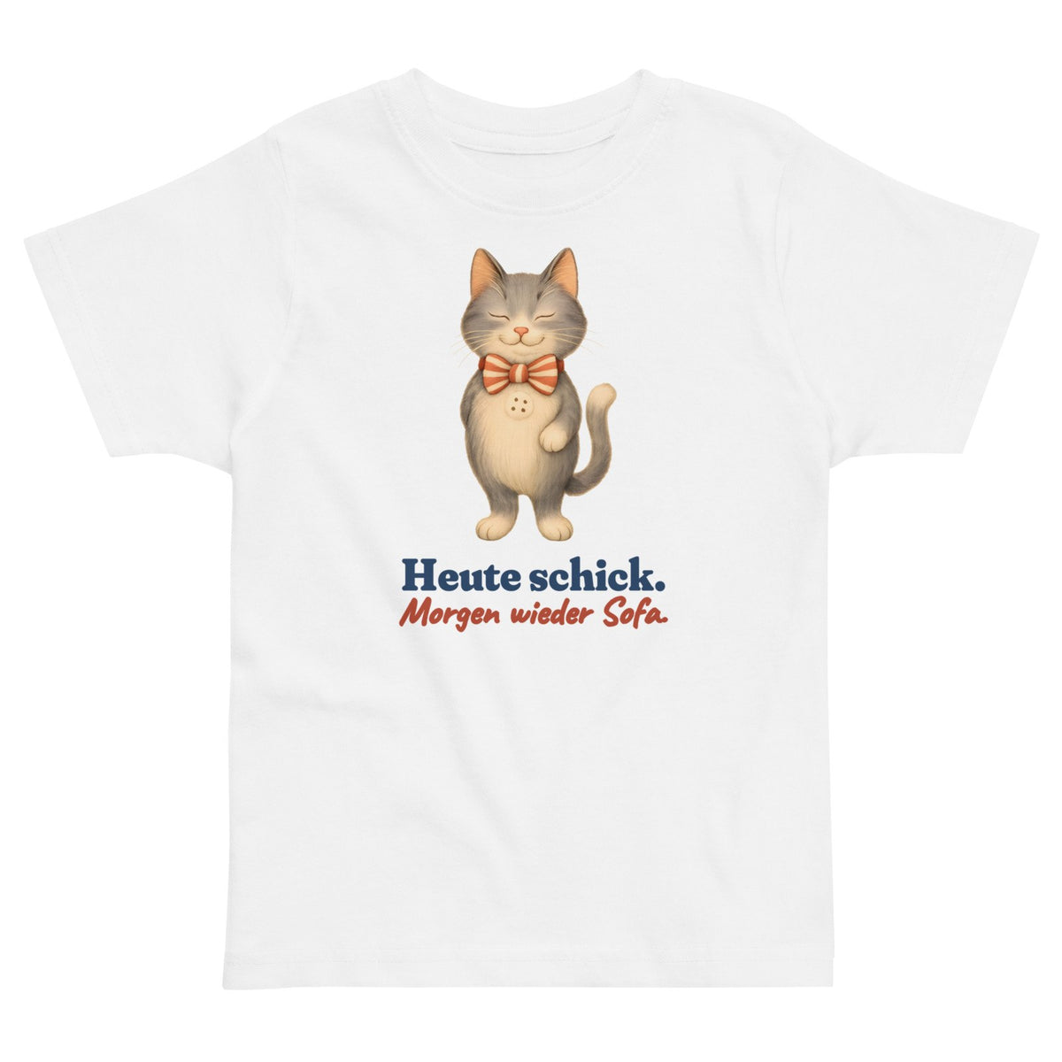 Heute schick. Morgen wieder Sofa. — Kleinkind-Shirt – Produktfoto