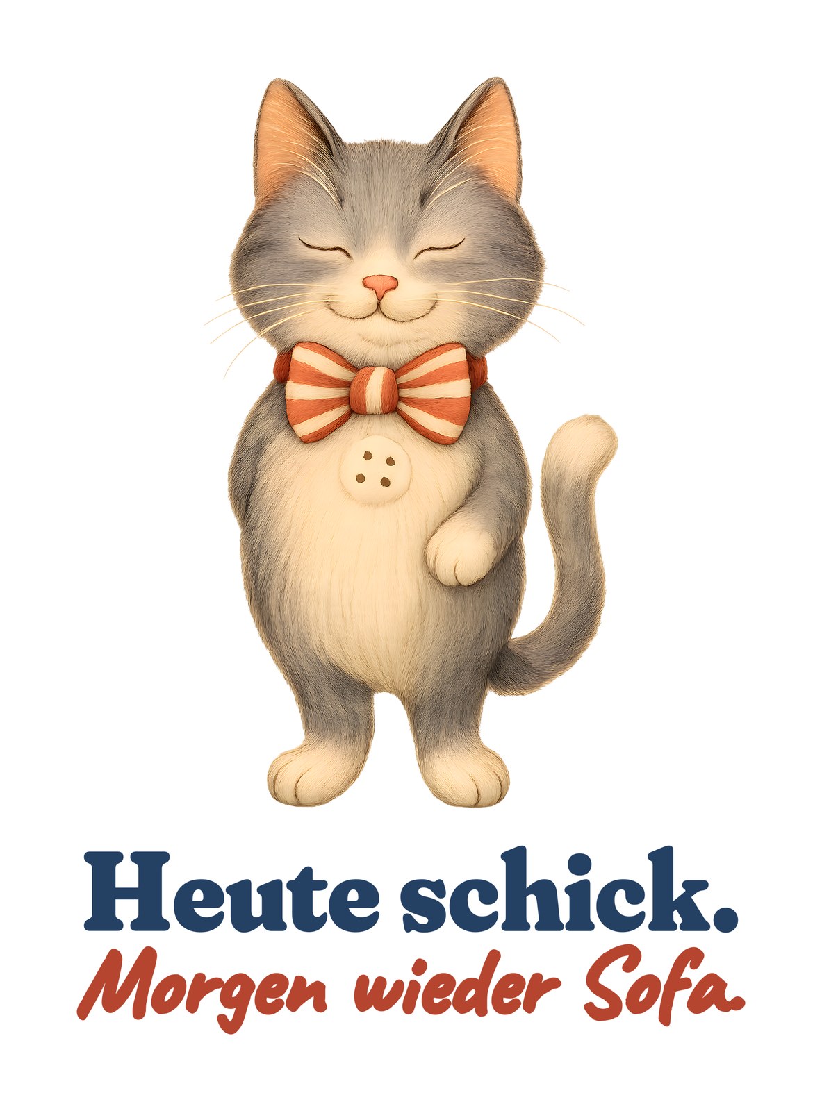 Heute schick. Morgen wieder Sofa. — Kleinkind-Shirt – Motiv