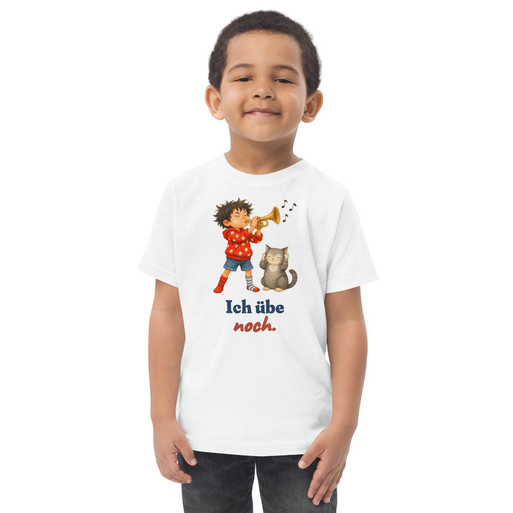 Ich übe noch. — Kleinkind-Shirt – Produktfoto