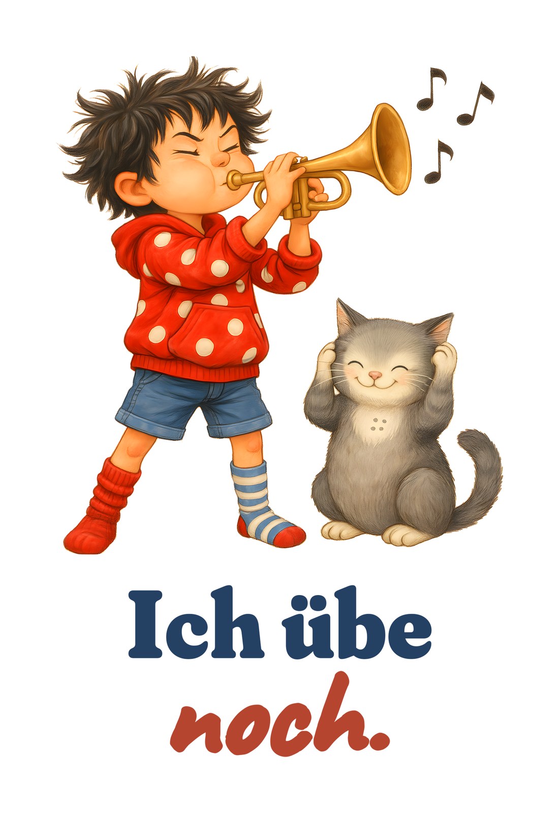 Ich übe noch. — Kleinkind-Shirt – Motiv