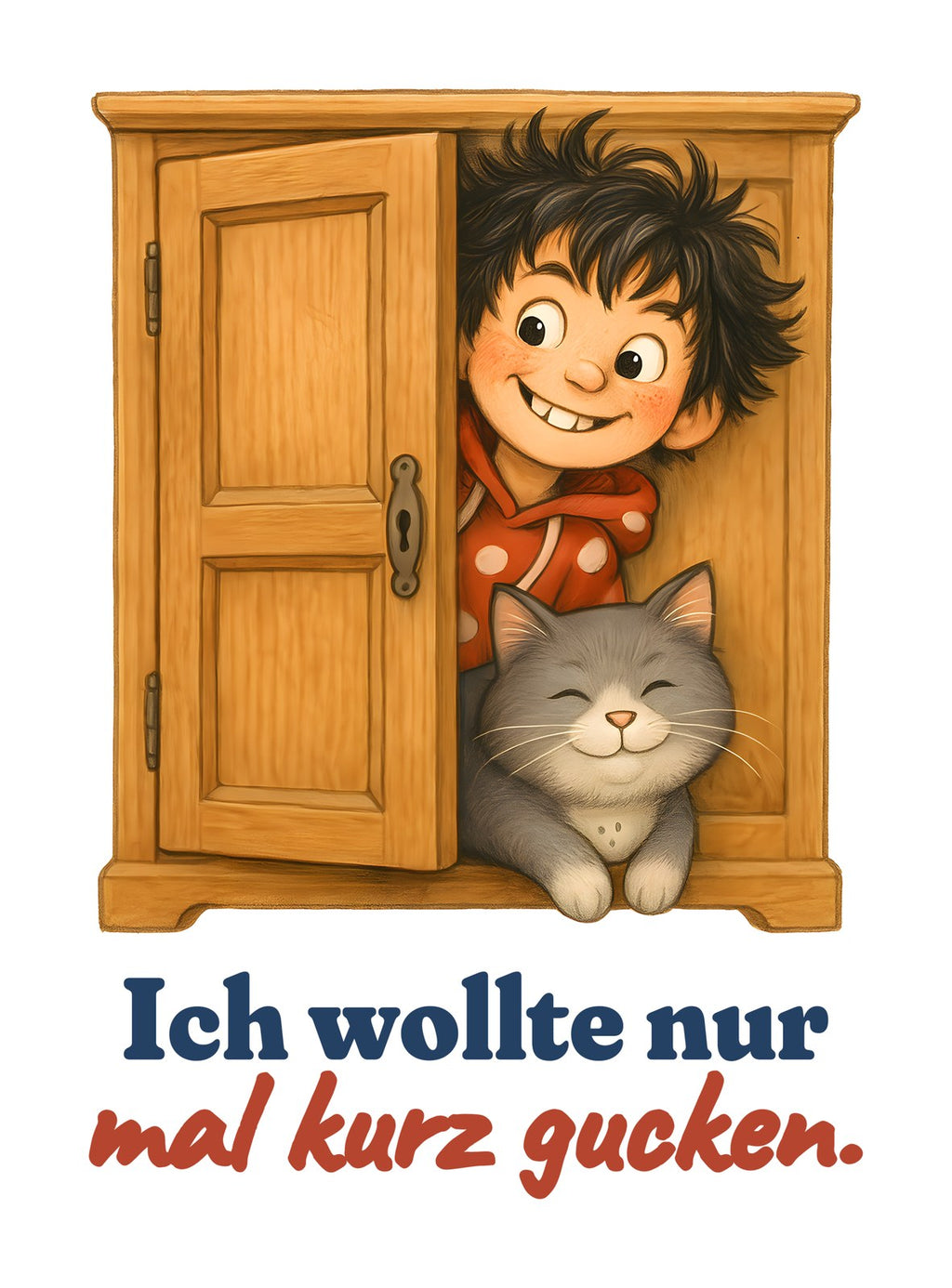 Ich wollte nur mal kurz gucken. — Kleinkind-Shirt – Motiv