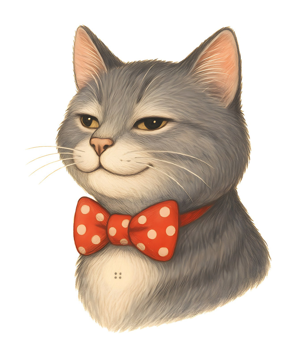Kater Knopf mit Fliege — Kleinkind-Shirt – Motiv