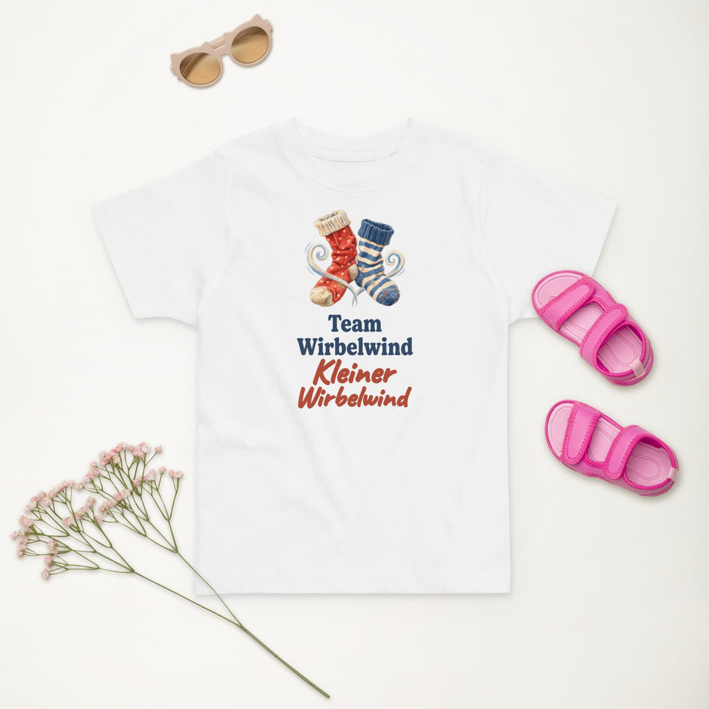 Team Wirbelwind: Kleiner Wirbelwind — Kleinkind-Shirt – Produktfoto