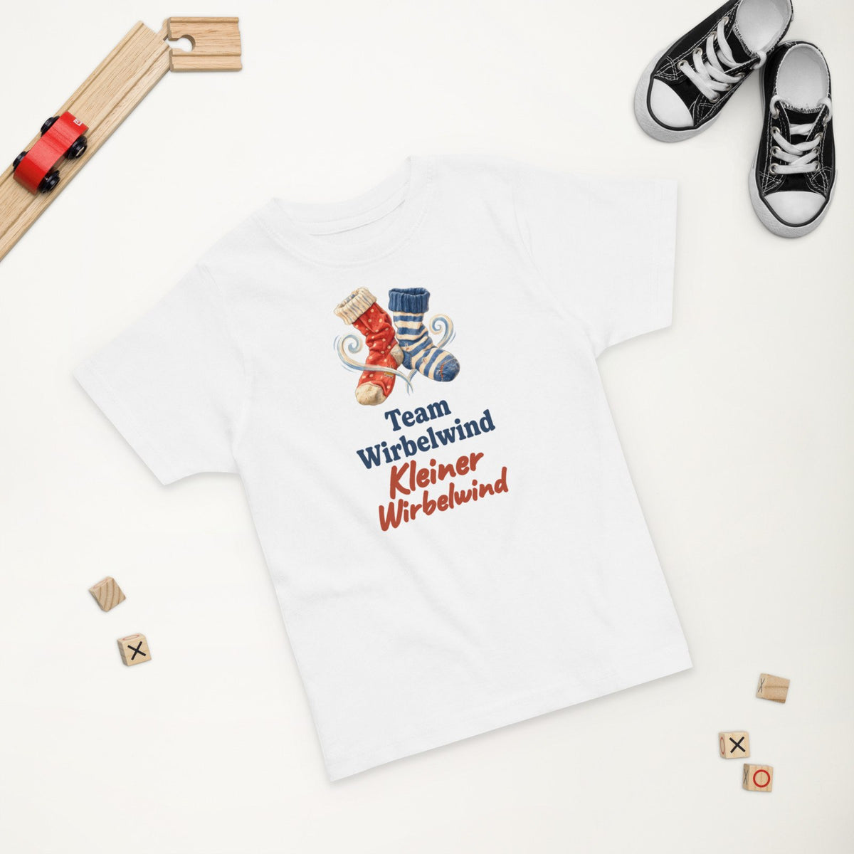 Team Wirbelwind: Kleiner Wirbelwind – weißes Kleinkind-Shirt