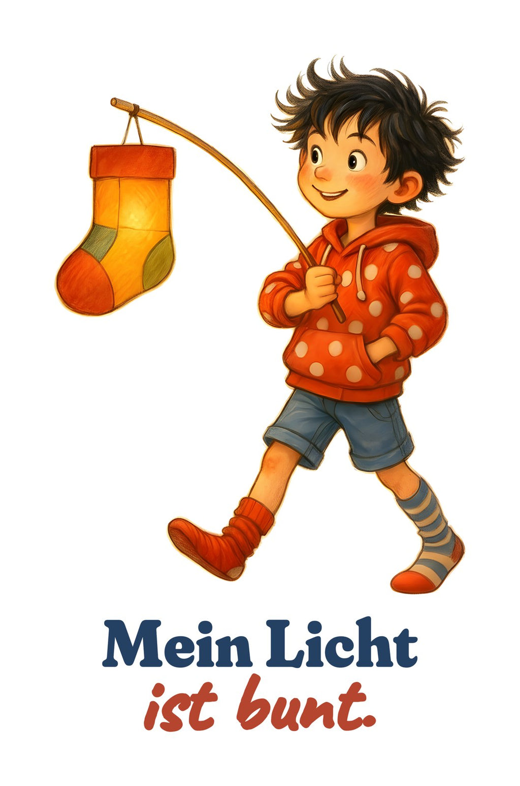 Mein Licht ist bunt. — Kleinkind-Shirt – Motiv