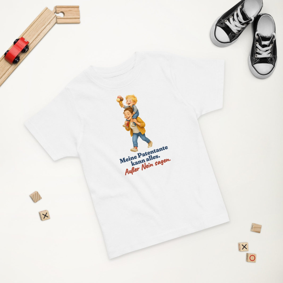 Meine Patentante kann alles. Außer Nein sagen. — Kleinkind-Shirt – Produktfoto