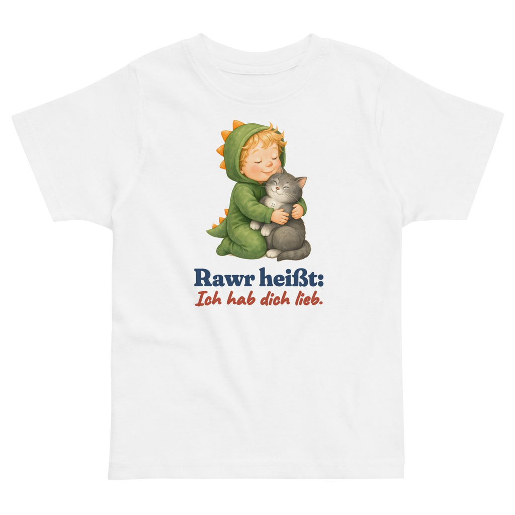 Rawr heißt: Ich hab dich lieb. — Kleinkind-Shirt – Produktfoto