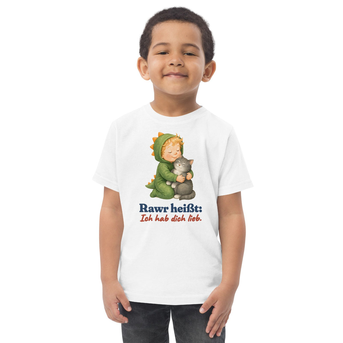 Rawr heißt: Ich hab dich lieb. — Kleinkind-Shirt – Produktfoto