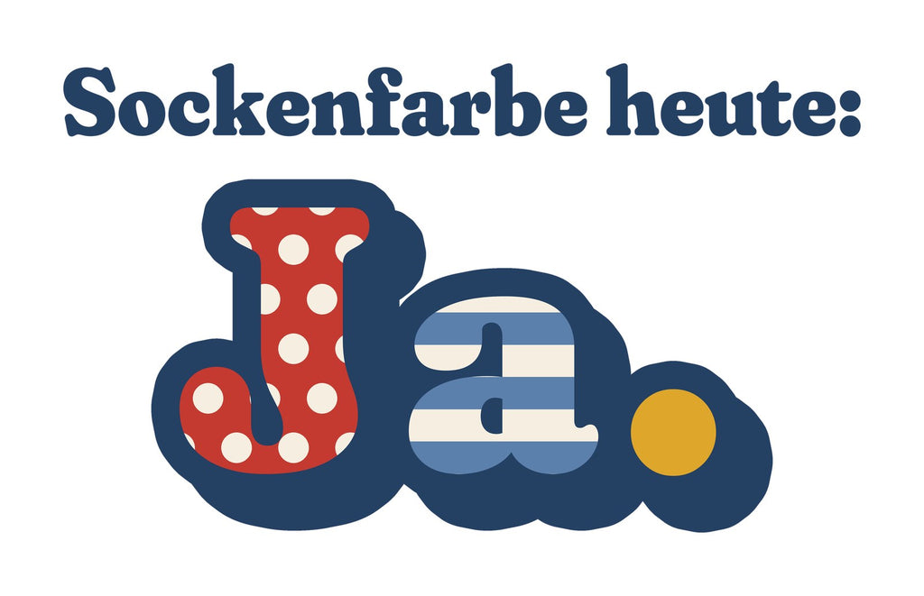 Sockenfarbe heute: Ja. — Kleinkind-Shirt – Motiv