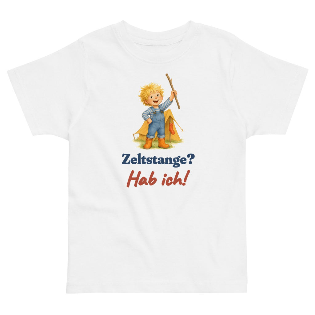 Zeltstange? Hab ich! — Kleinkind-Shirt – Produktfoto