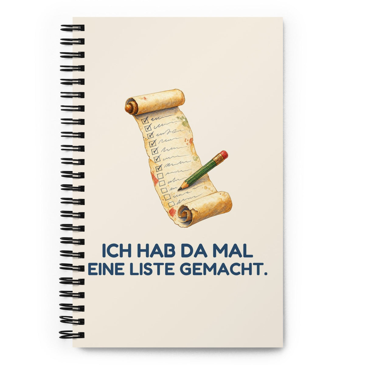 Ich hab da mal eine Liste gemacht. – Notizbuch