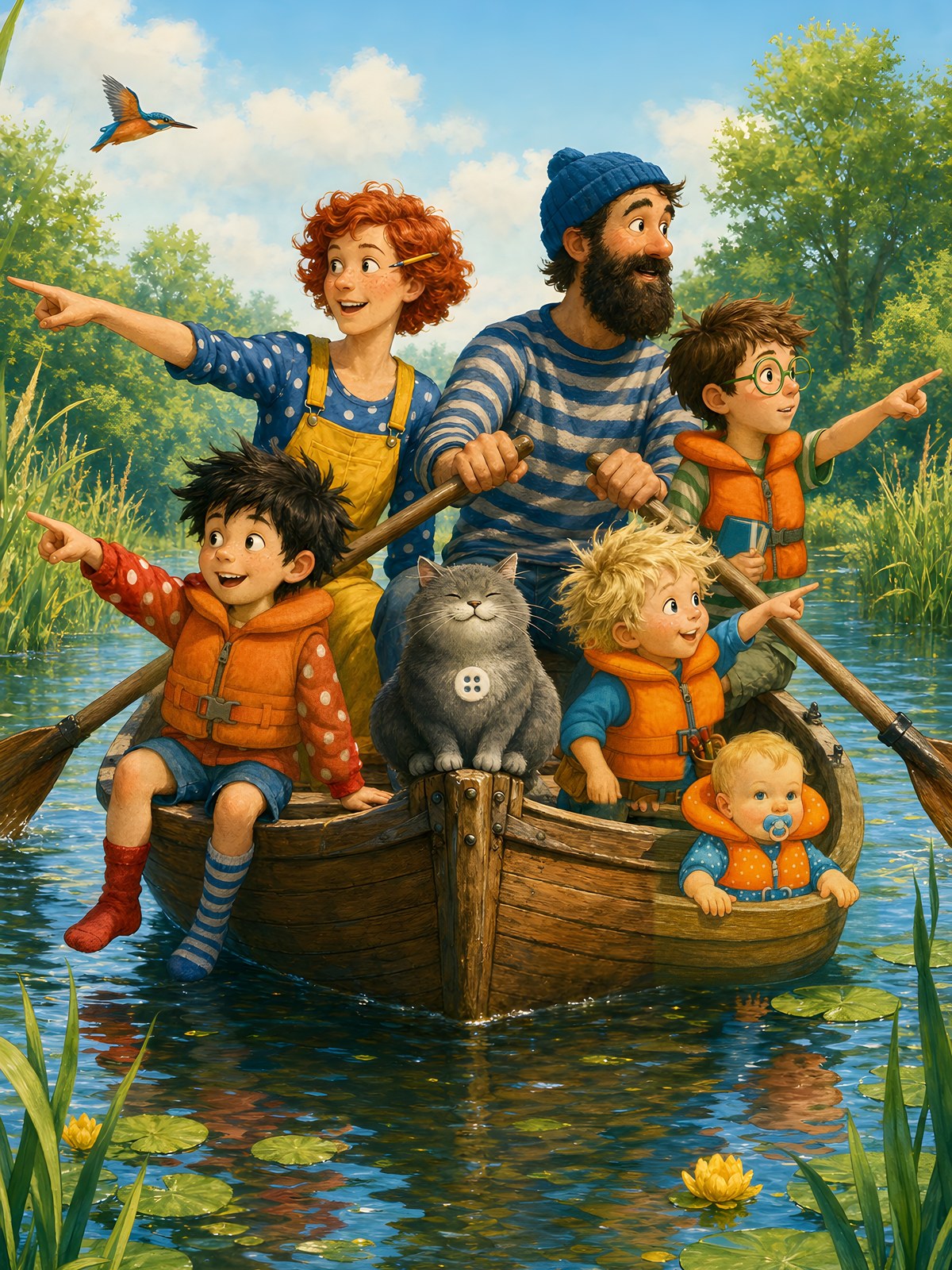 Alle in einem Boot – Motiv (Druckbild)