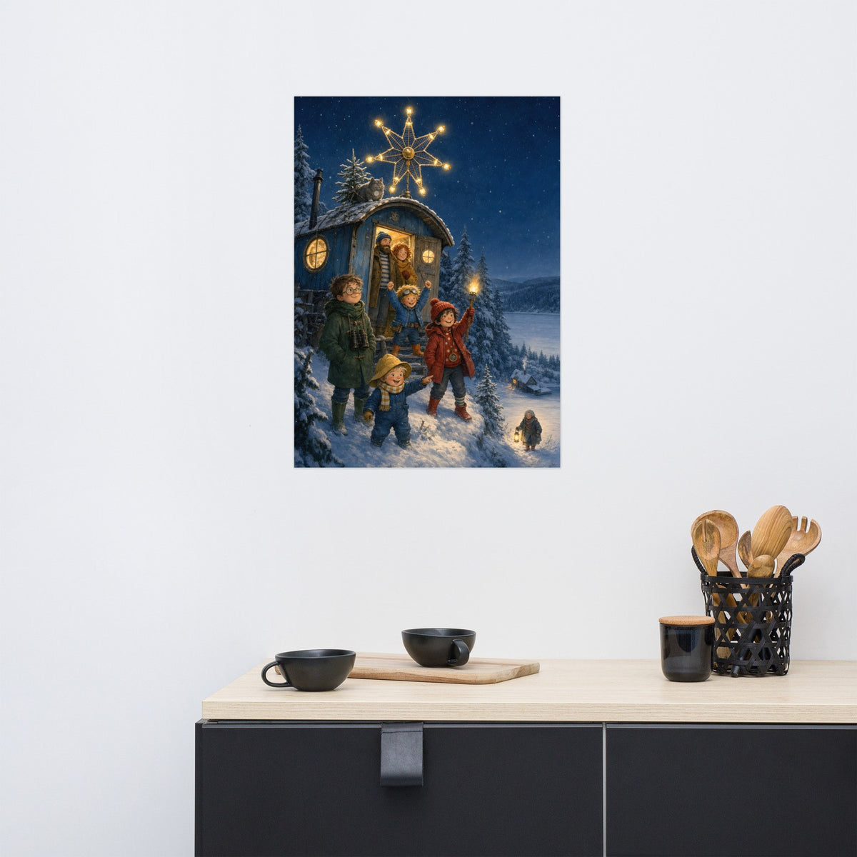 Der Weihnachtsstern – Poster an der Wand