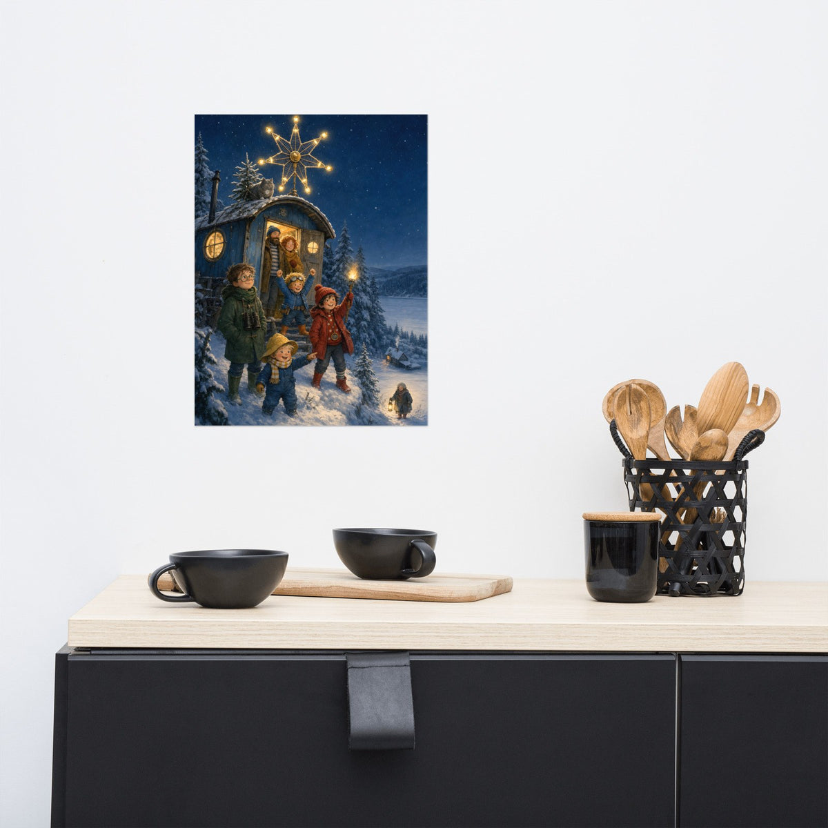 Der Weihnachtsstern – Poster an der Wand