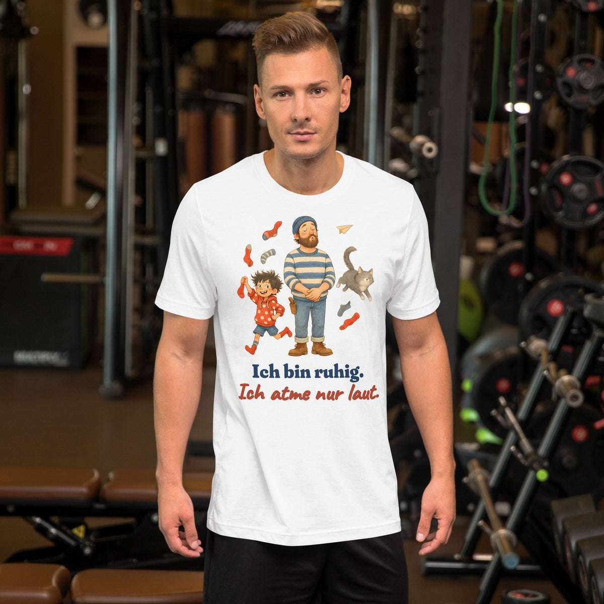 Ich bin ruhig. Ich atme nur laut. — Shirt – Produktfoto