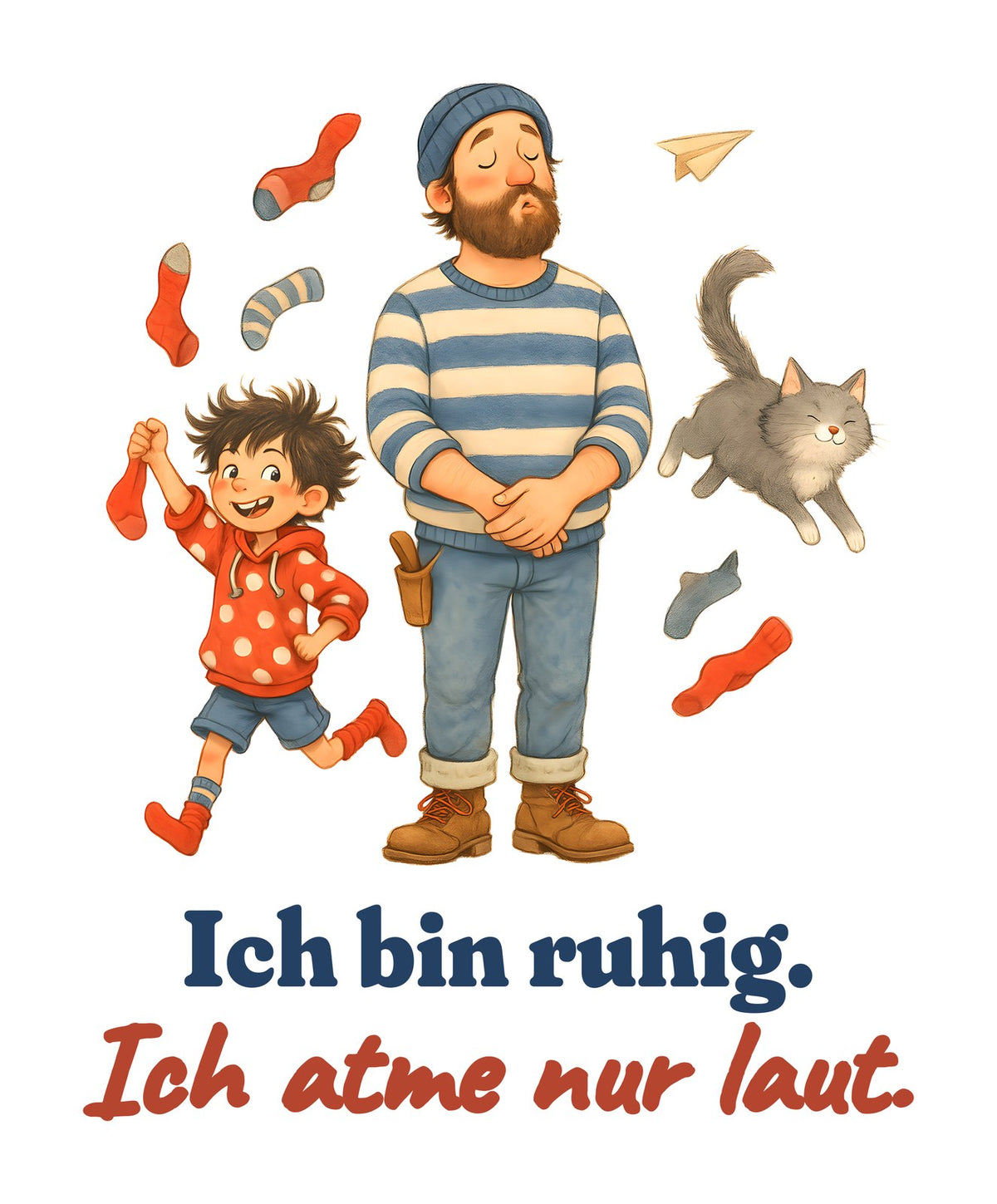 Ich bin ruhig. Ich atme nur laut. — Shirt – Motiv