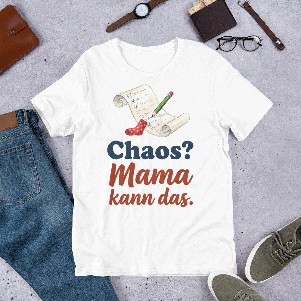 Chaos? Mama kann das. — Shirt – Produktfoto