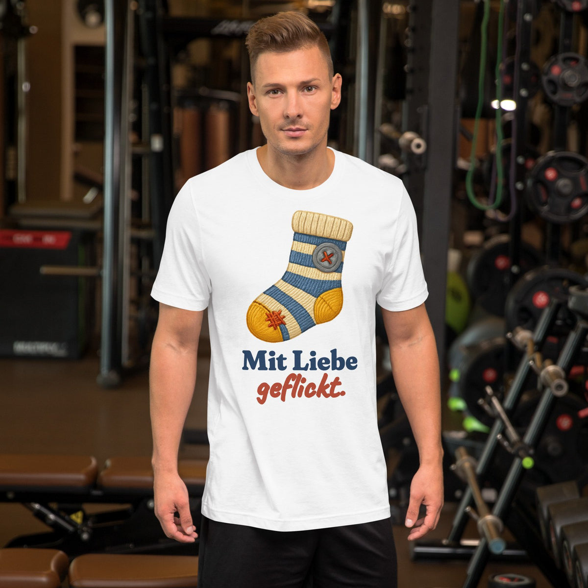 Mit Liebe geflickt. — Shirt – Produktfoto