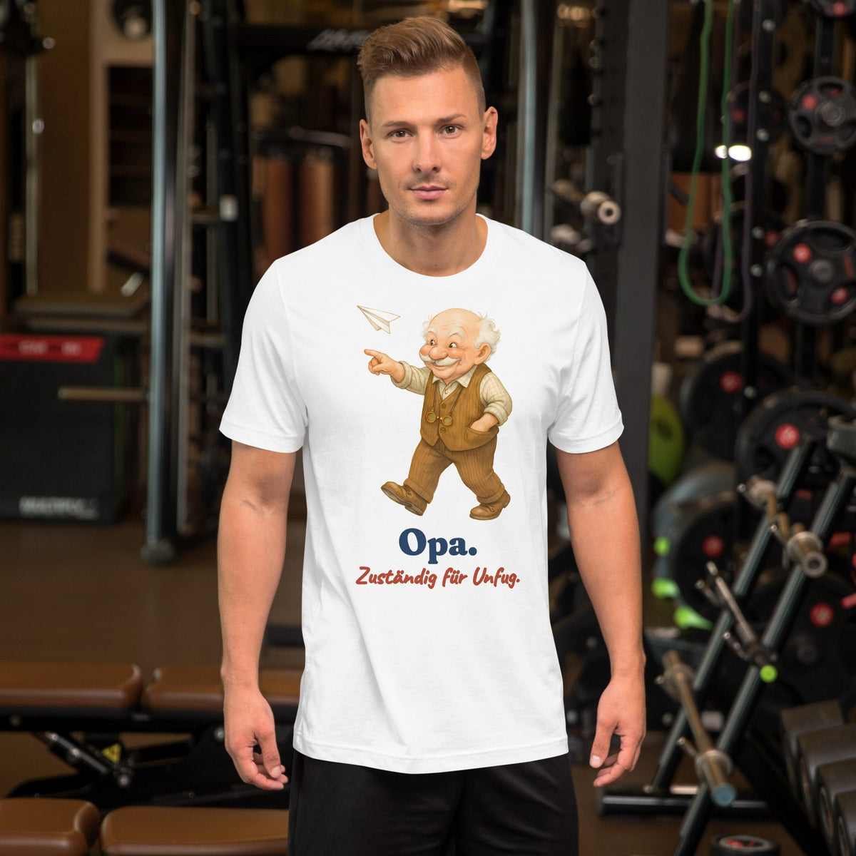 Opa. Zuständig für Unfug. — Shirt – Produktfoto
