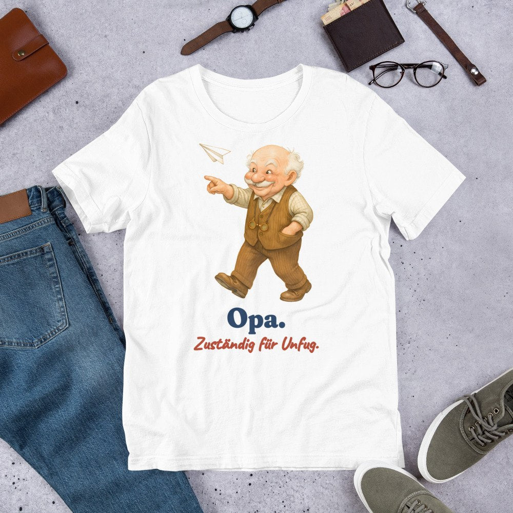 Opa. Zuständig für Unfug. — Shirt – Produktfoto
