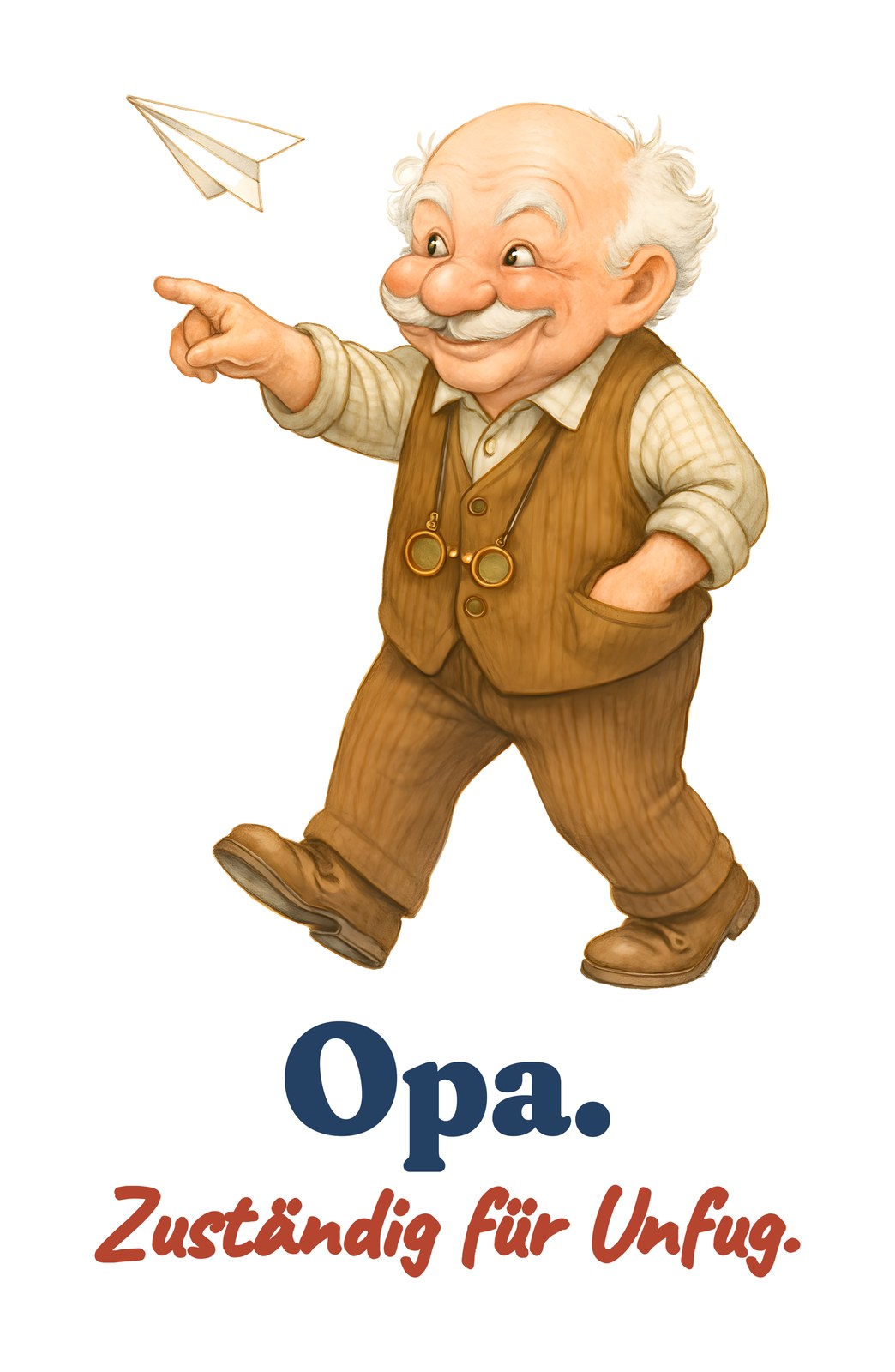Opa. Zuständig für Unfug. — Shirt – Motiv