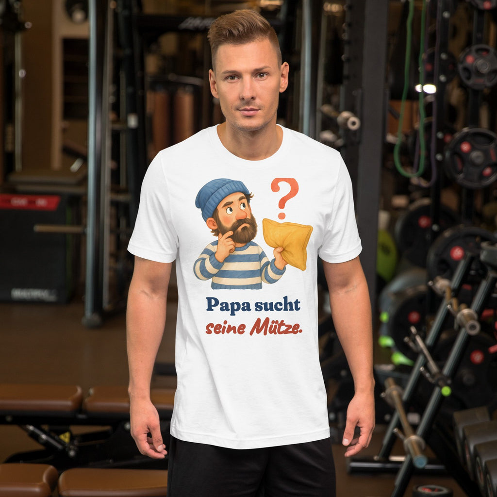 Papa sucht seine Mütze. — Shirt – Produktfoto
