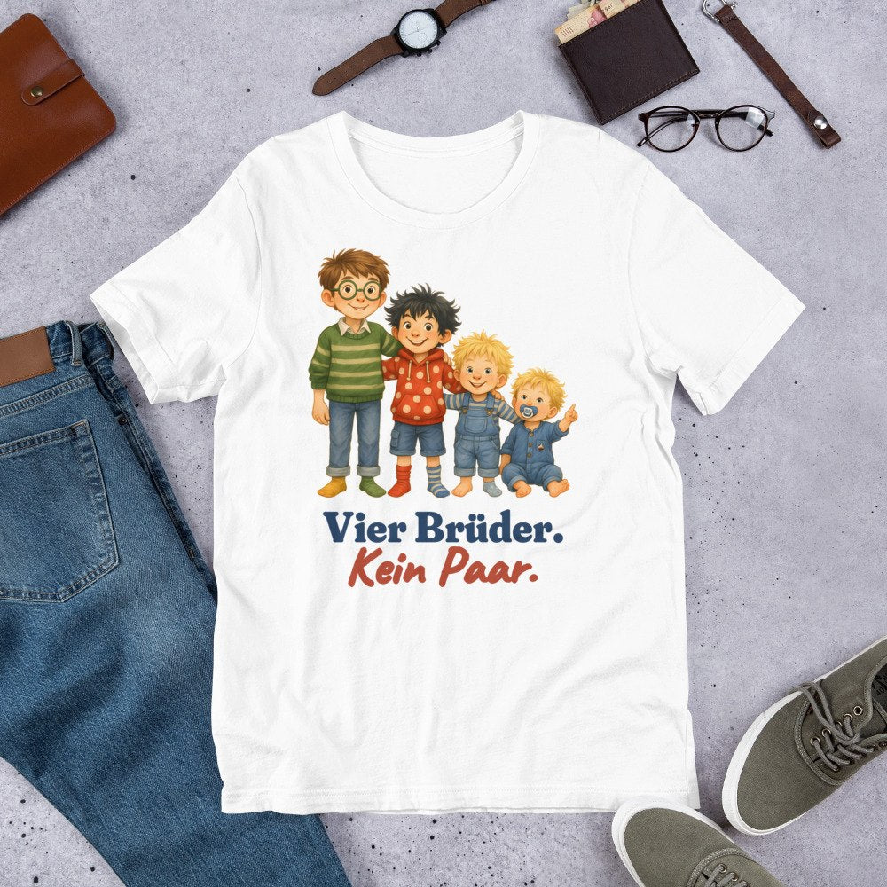 Vier Brüder. Kein Paar. — Shirt – Produktfoto
