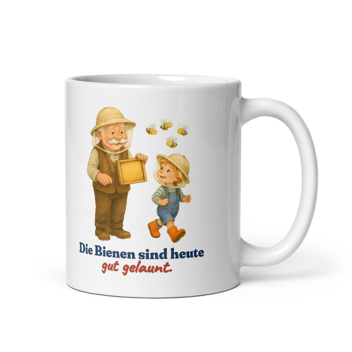 Die Bienen sind heute gut gelaunt. — Tasse – Produktfoto