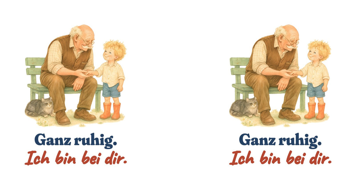 Ganz ruhig. Ich bin bei dir. — Tasse – Motiv