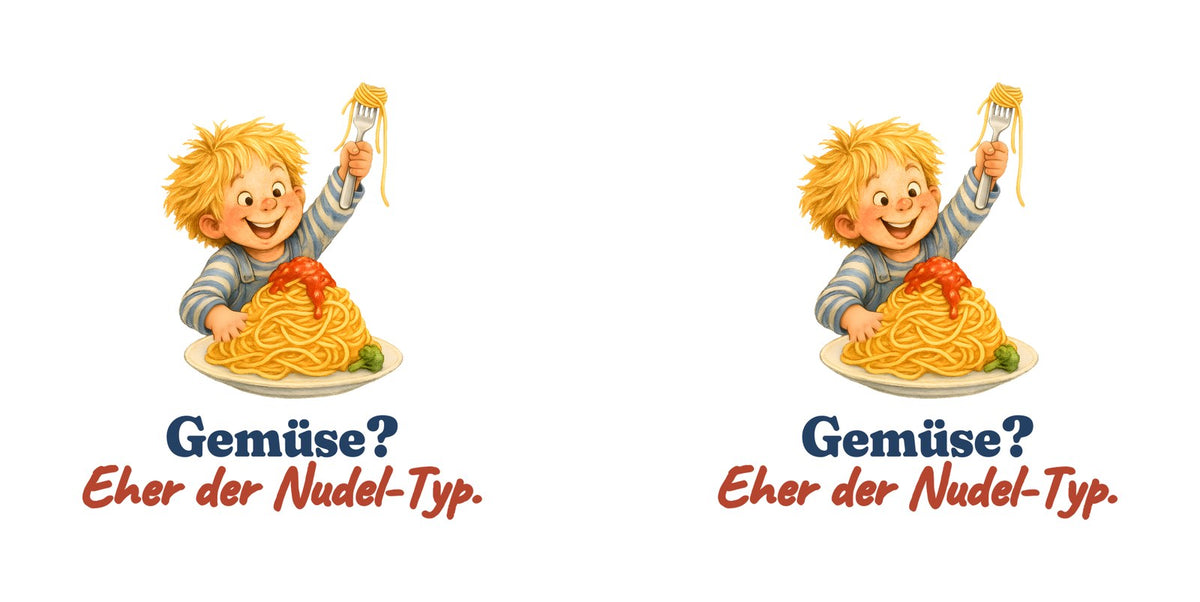 Gemüse? Eher der Nudel-Typ. — Tasse – Motiv
