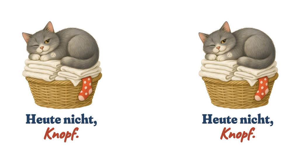 Heute nicht, Knopf. — Tasse – Motiv