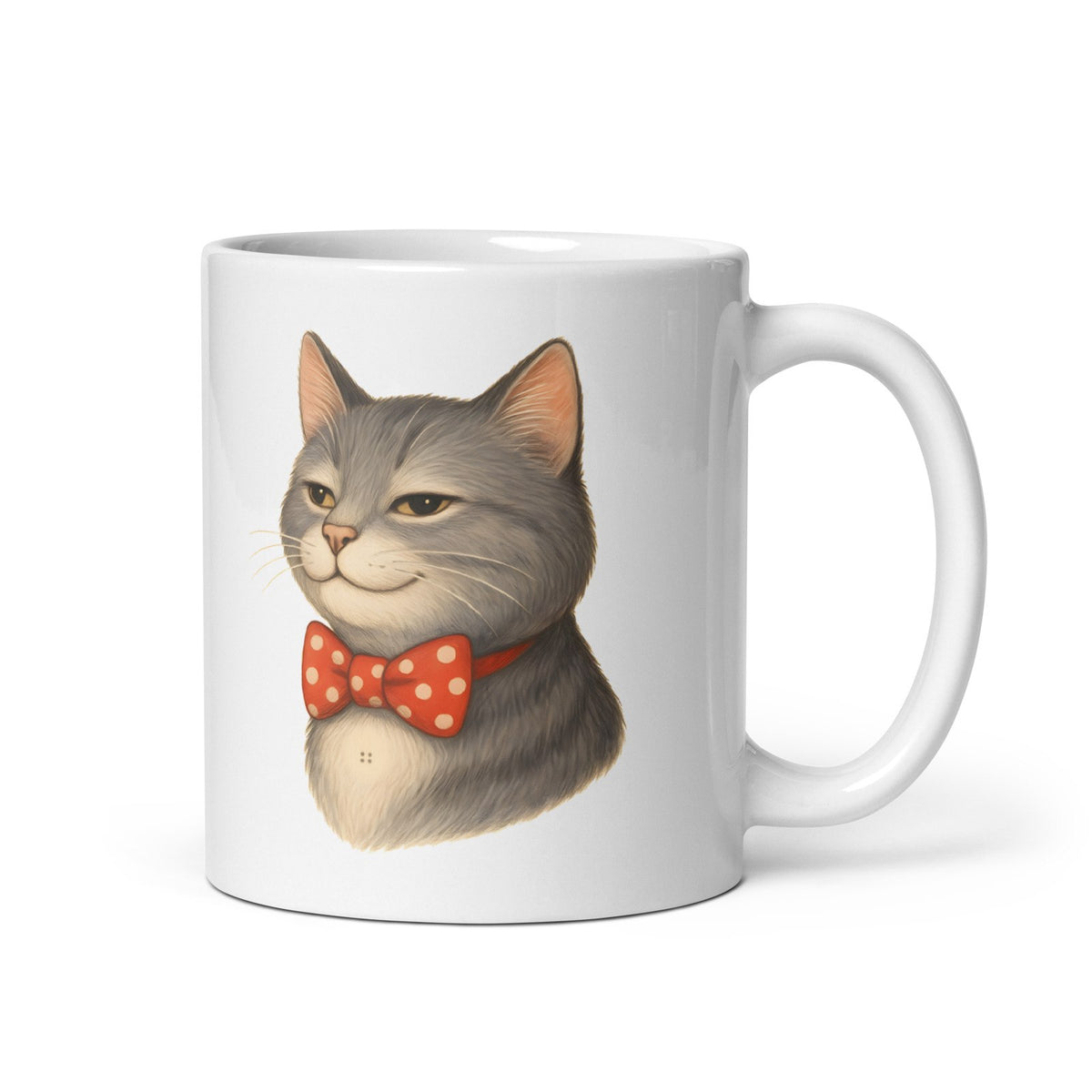 Kater Knopf mit Fliege — Tasse – Produktfoto