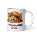 Lieblingsplatz: bei dir. — Tasse – Produktfoto