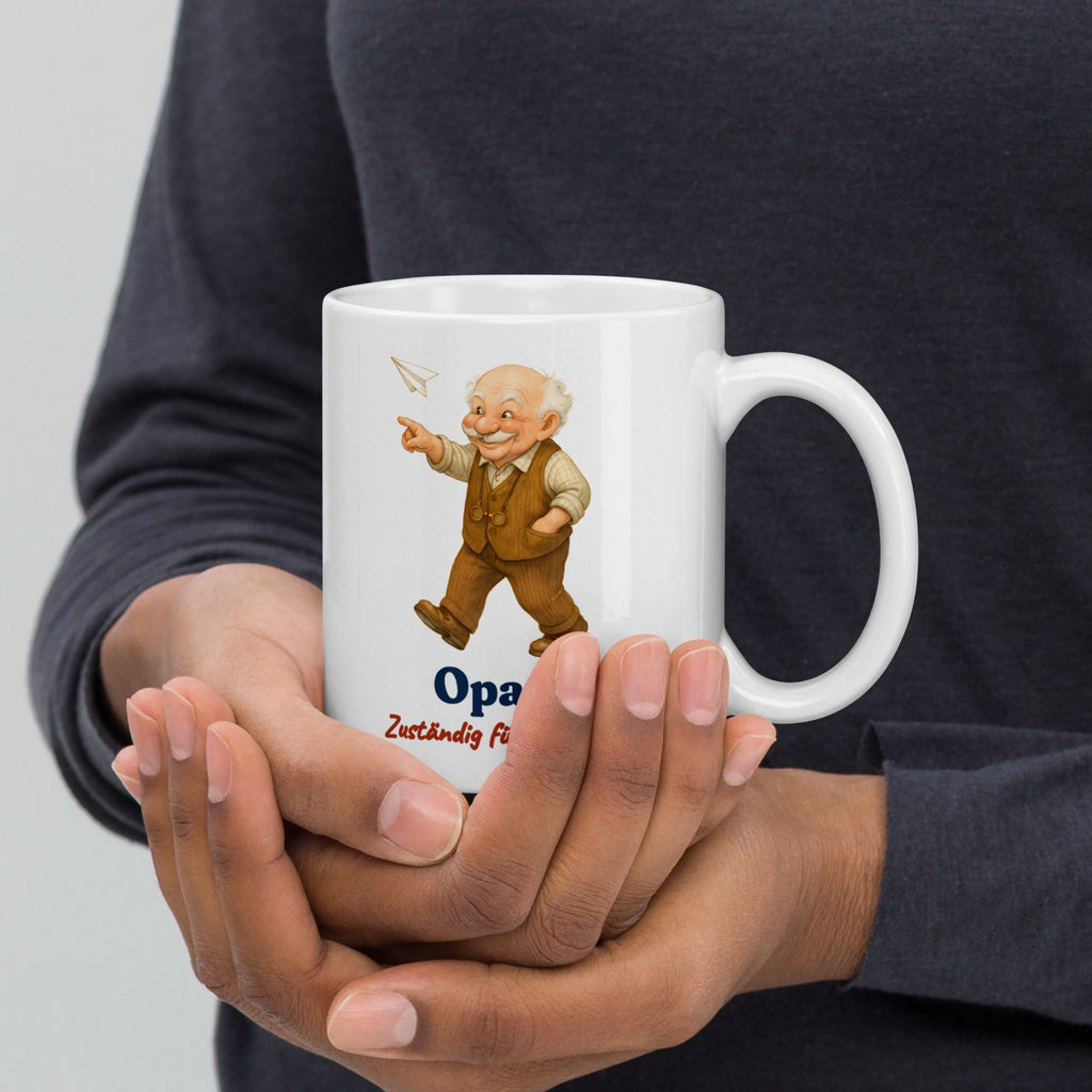Opa. Zuständig für Unfug. — Tasse – Produktfoto